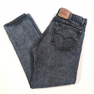 Vintage 90s Levi’s 505 Navy Acid Wash Jeans | Retro Grunge Streetwear 40x32